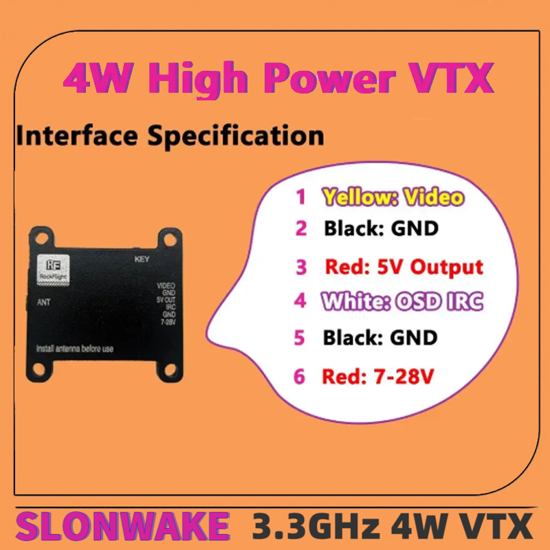 SLONWAKE FPV 3.3G 16CH 4000mW  - Fpv Drone Frame 评论和价格