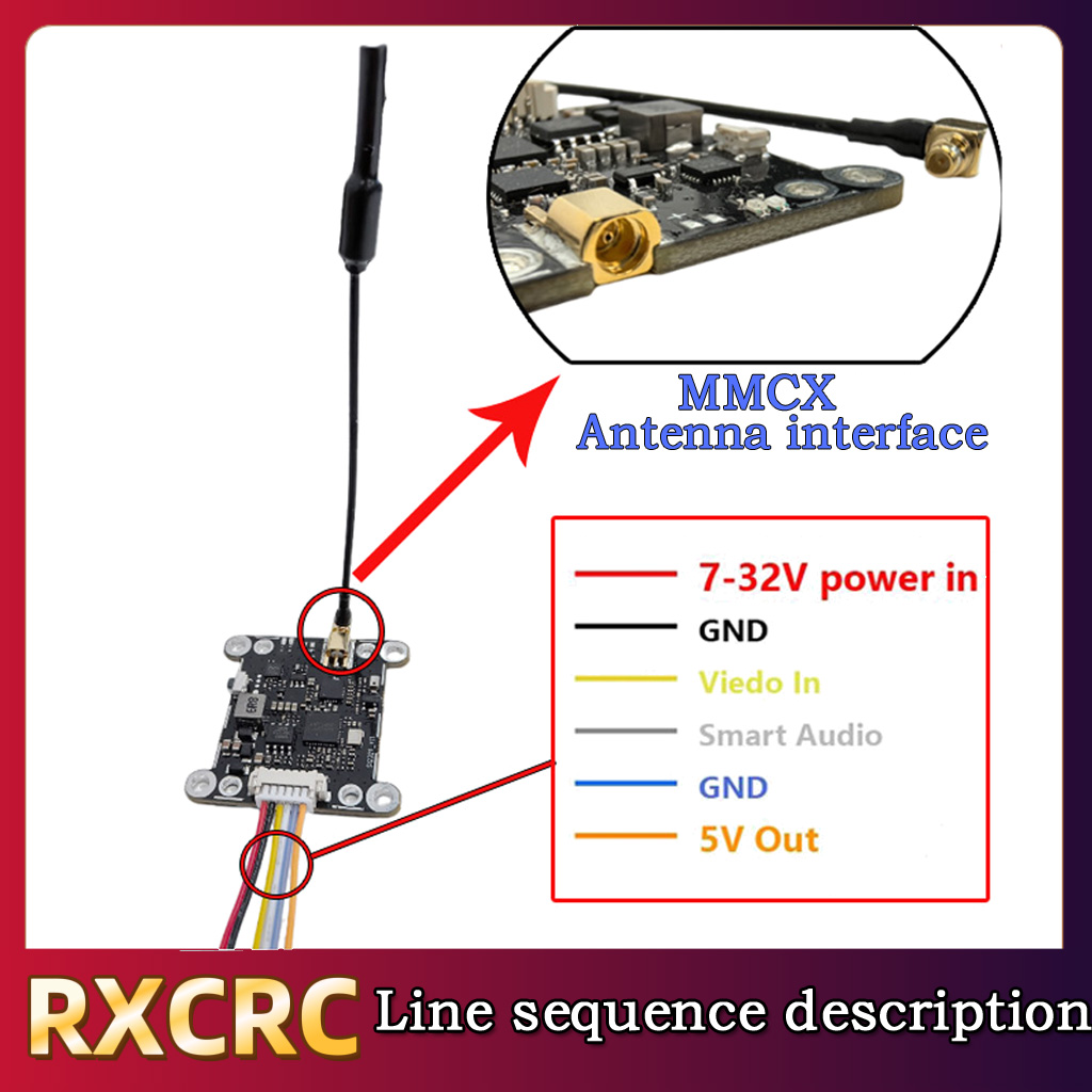 RXCRC 5.8G Module 48CH 1.6W VT - Fpv Drone Frame 评论和价格
