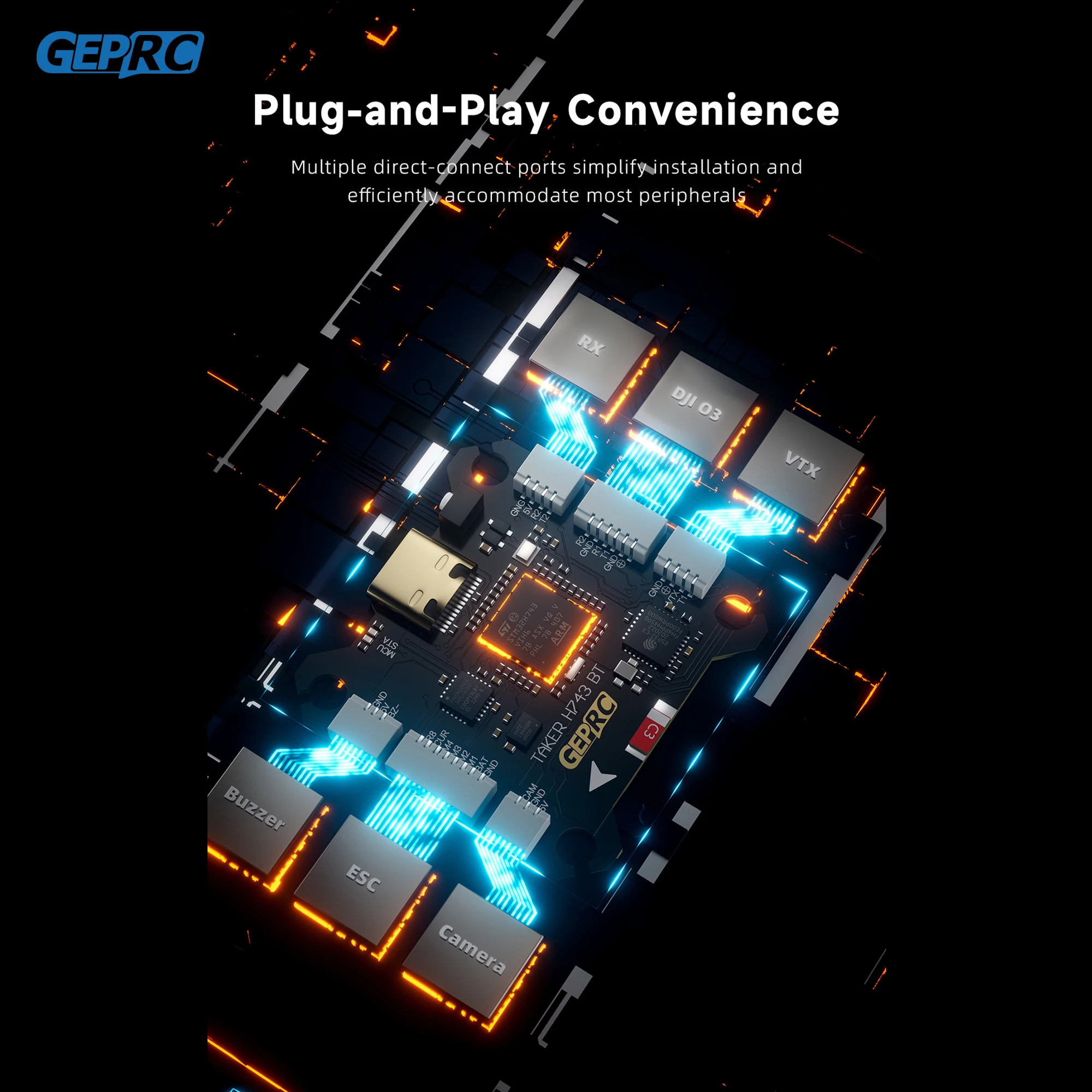 GEPRC TAKER H743 BT 32Bit 65A  - Fpv Drone Flight Controller 评论和价格