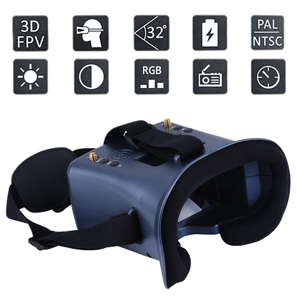 5.8G 40CH 4.3 Inch 800*480 Vid - Fpv Drone Goggles 评论和价格